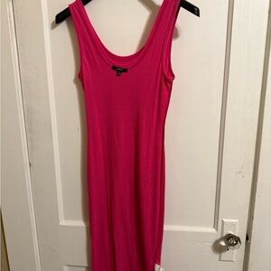 Ambiance Fuchsia Sleeveless Midi Dress